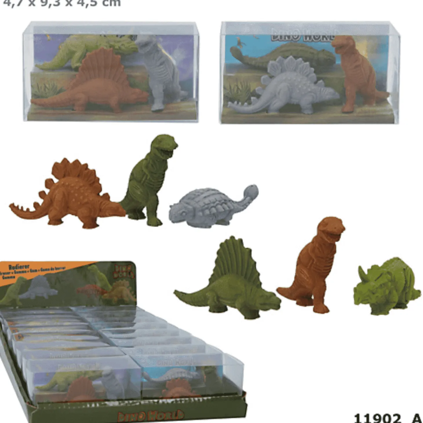 Dino World Set De Gomas Dinosaurios