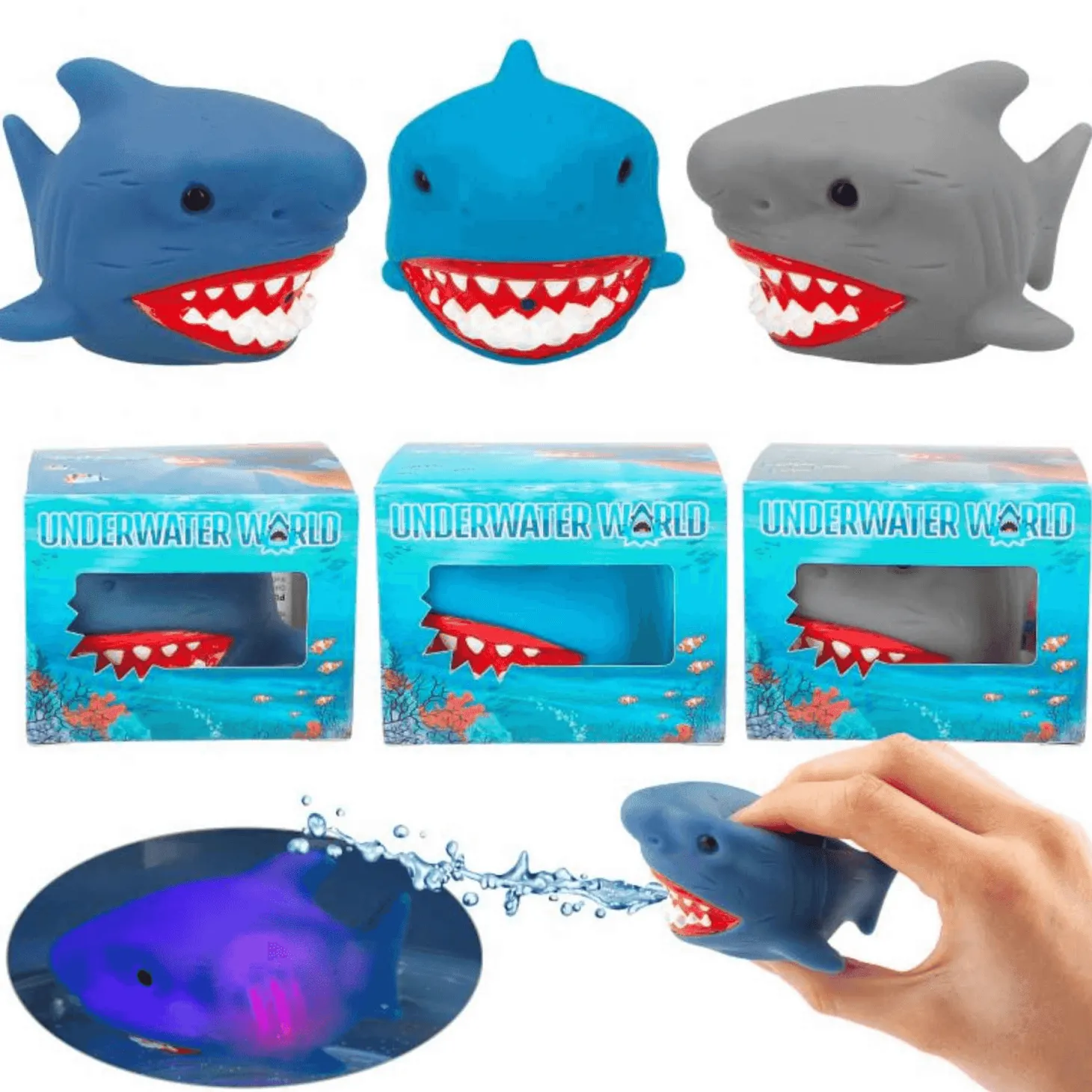 Dino World Tiburón de Baño con Luz Underwater