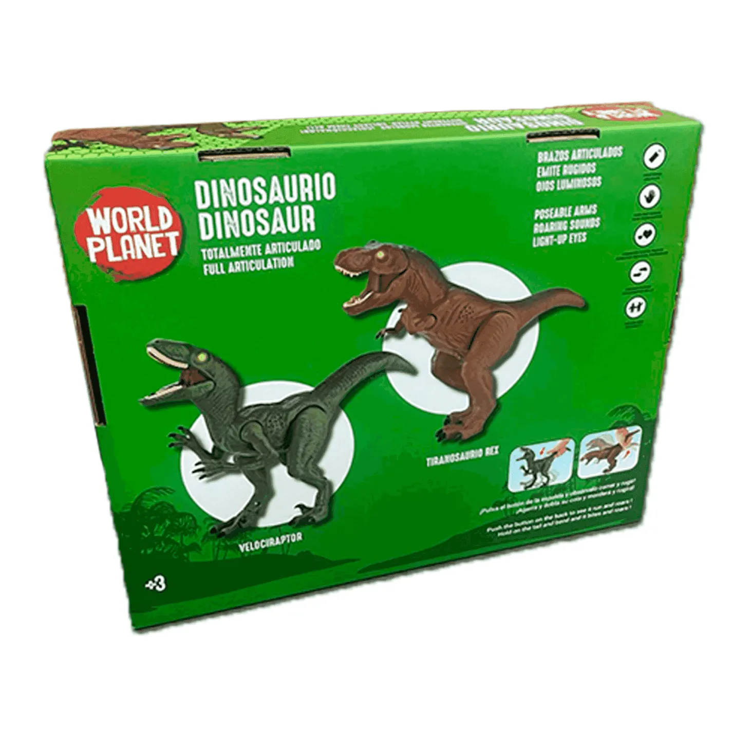 Dinosaurio Luz y Sonidos | World Planet