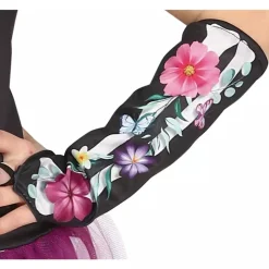 Disfraz Catrina Infantil con Flores y Tutú T. 7-9