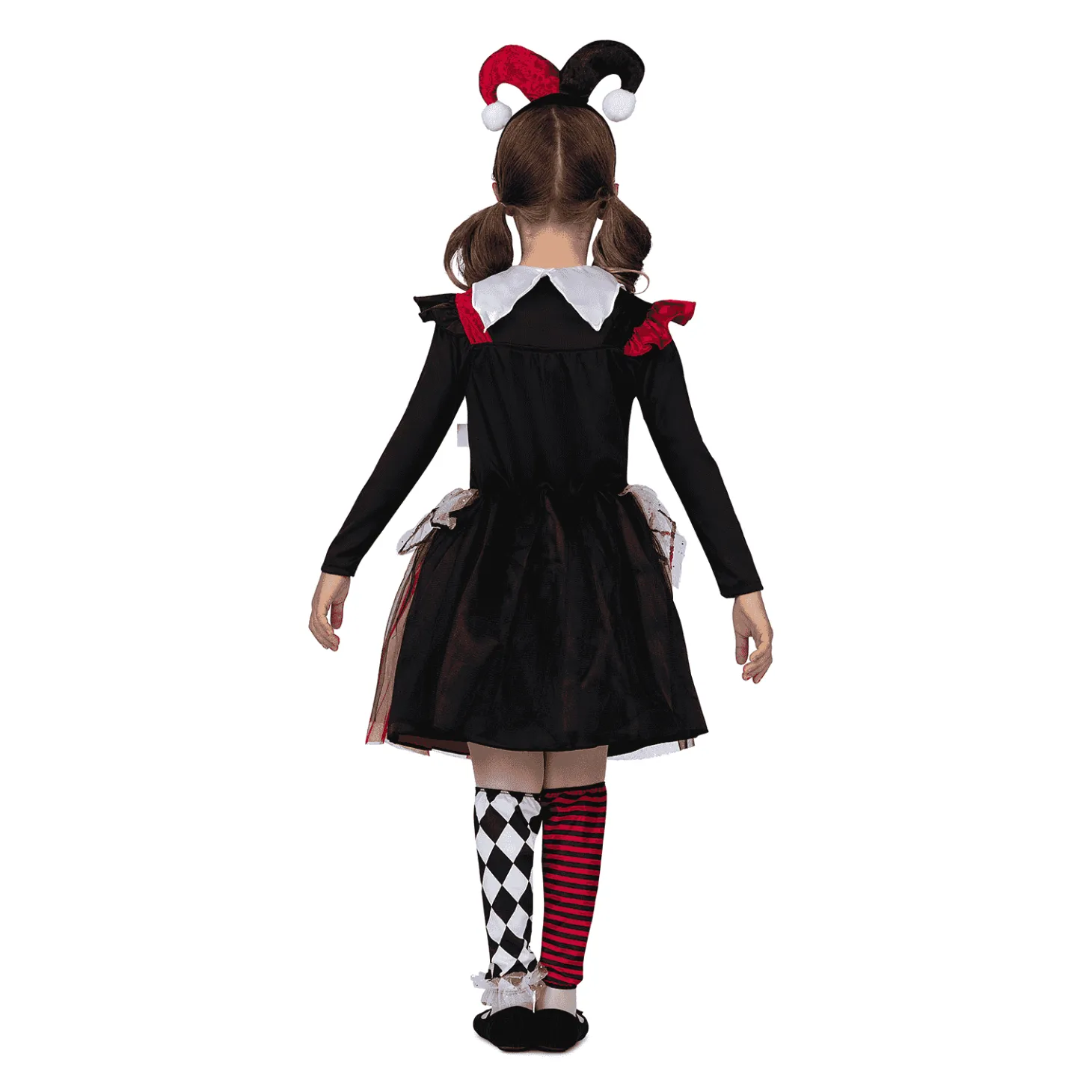 Disfraz de Arlequina roja 5-6 años infantil