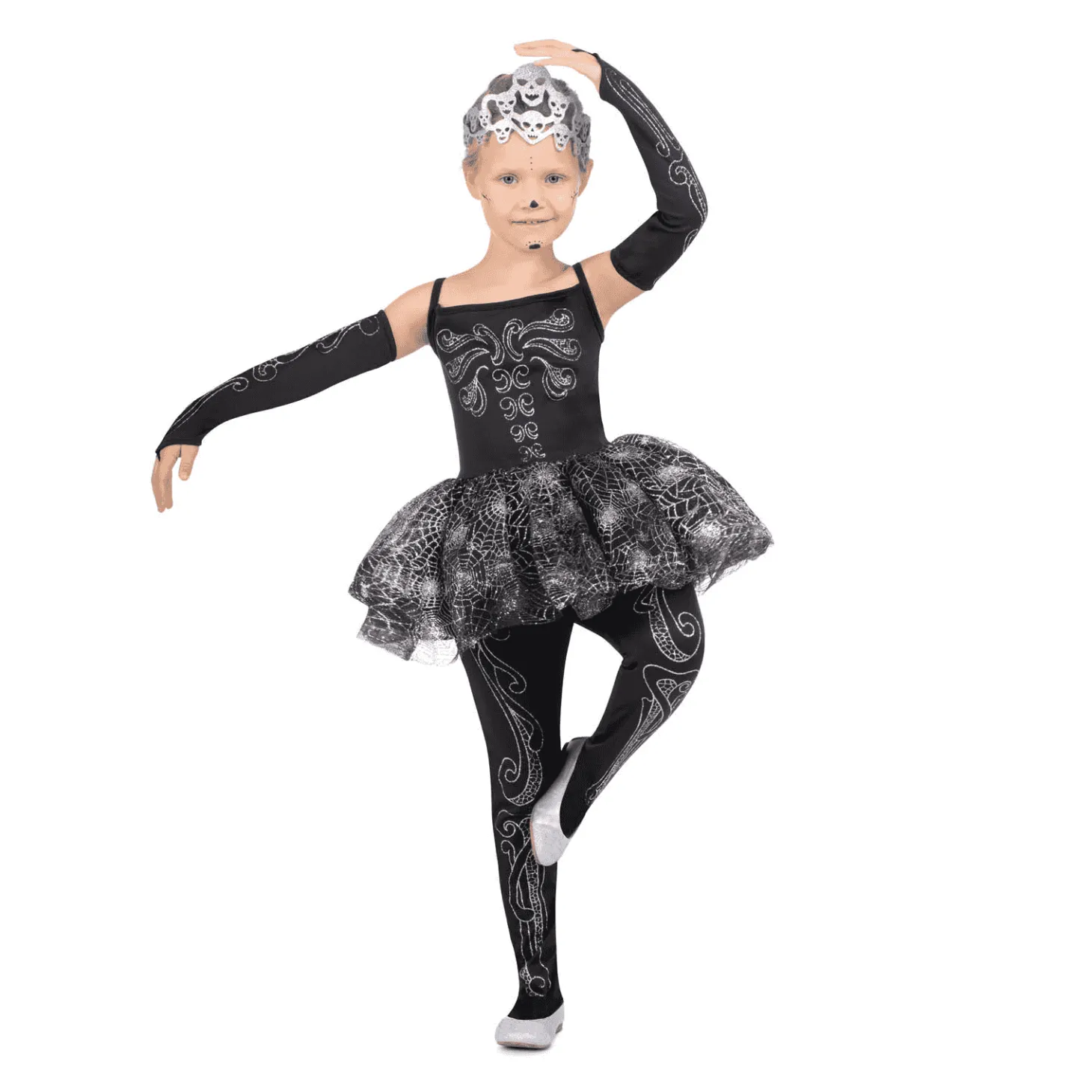 Disfraz de Bailarina esqueleto 7-9 años infantil