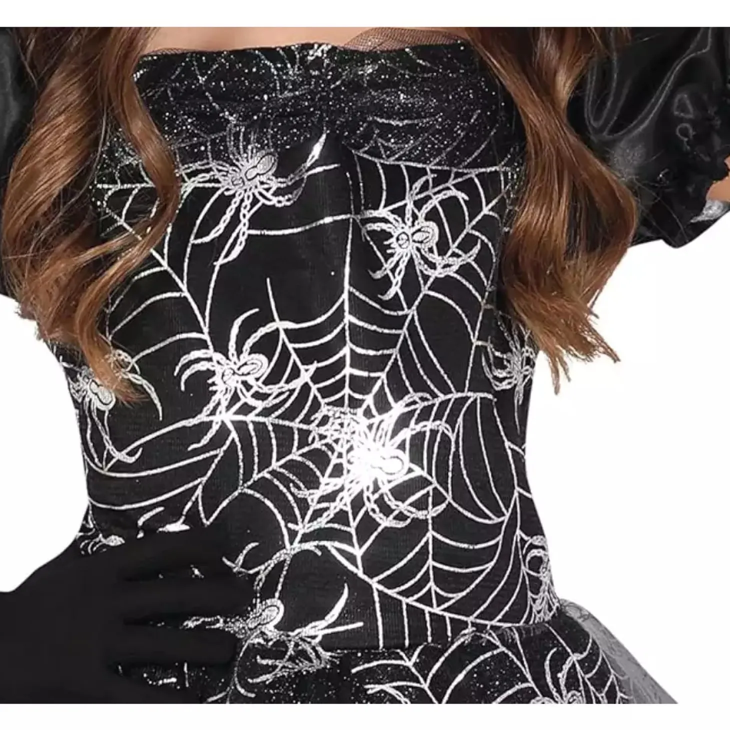 Disfraz de Bruja Telaraña Plateada Infantil T. 3-4