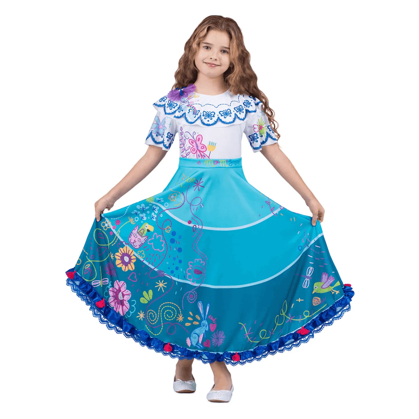 Disfraz de Colombiana 7-9 años infantil