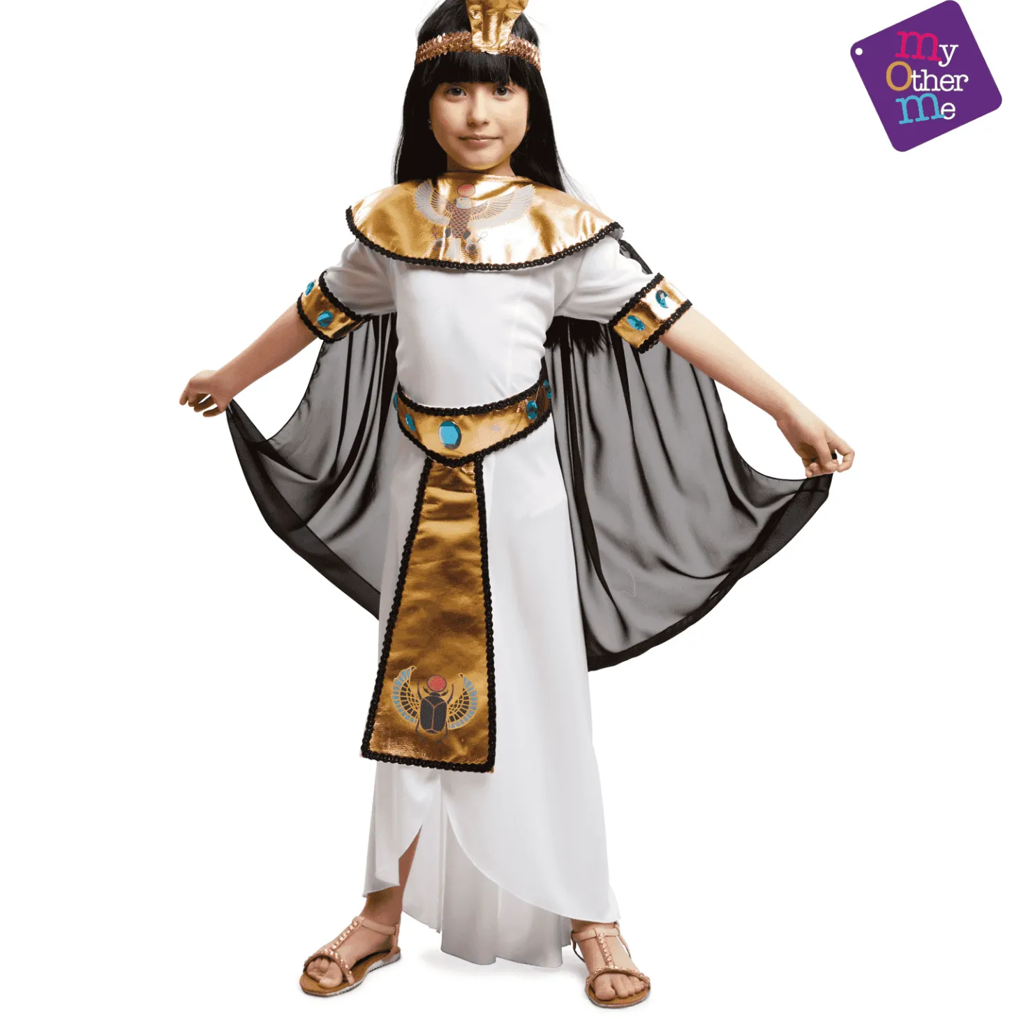 Disfraz de Egipcia oro 10-12 años infantil