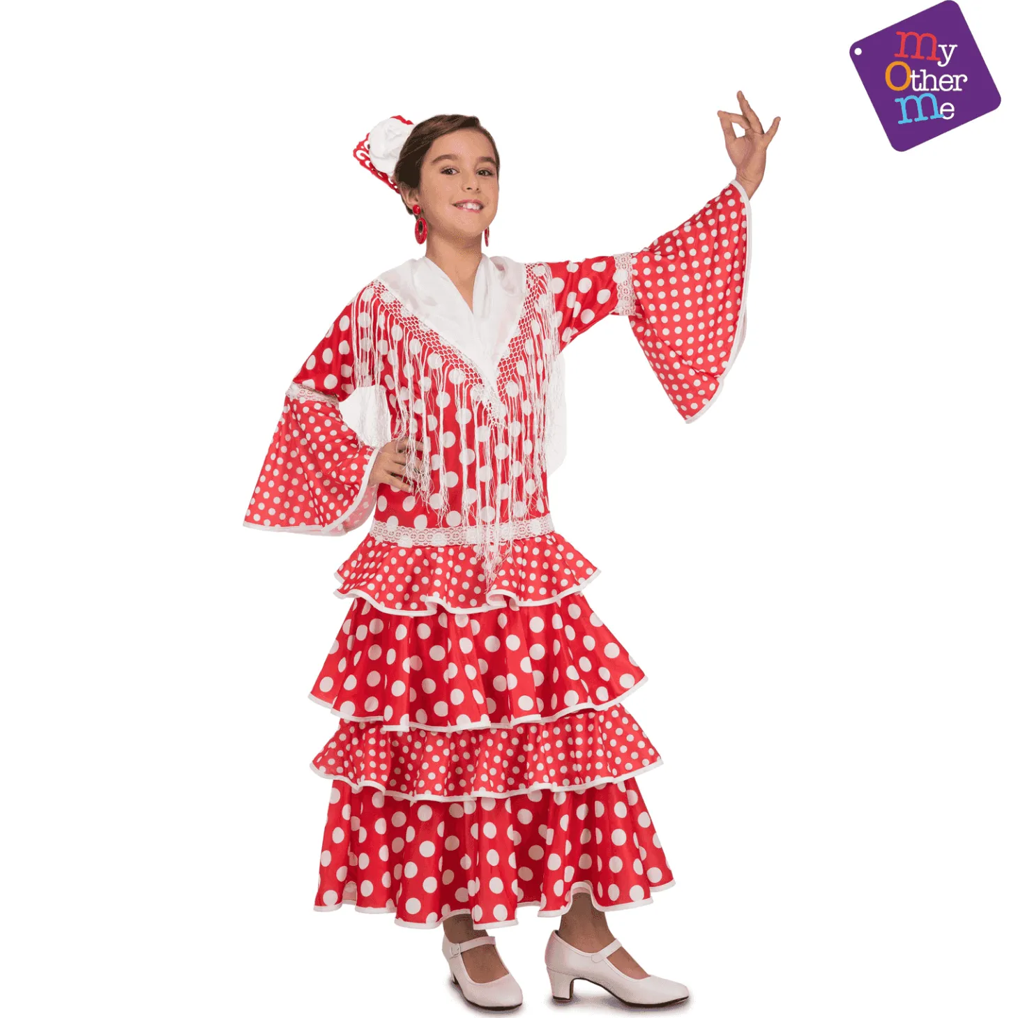 Disfraz de Flamenca sevilla 5-6 años infantil