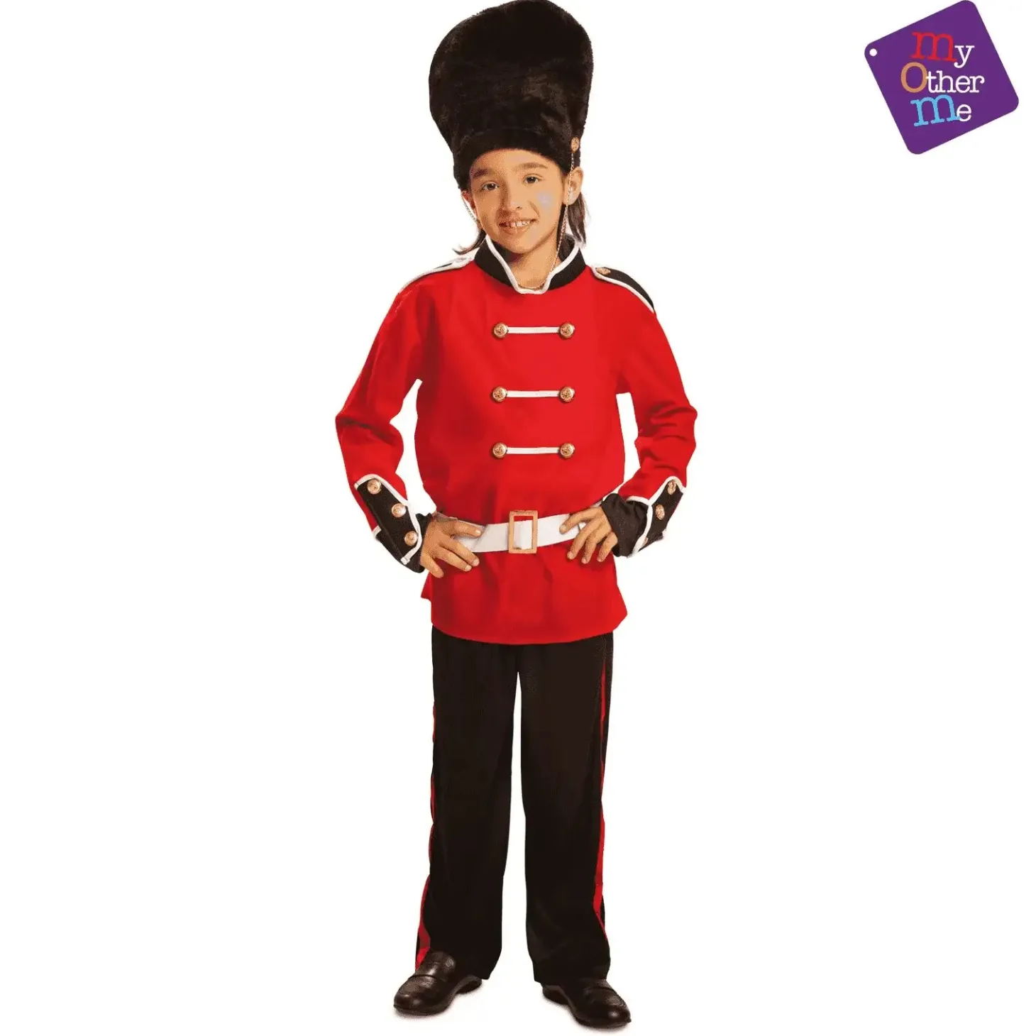 Disfraz de Guardia inglesa talla 7-9 años – Ideal para carnaval, fiestas y eventos divertidos
