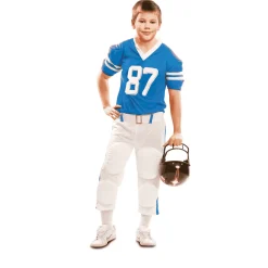 Disfraz de Jugador rugby azul 5-6 años infantil