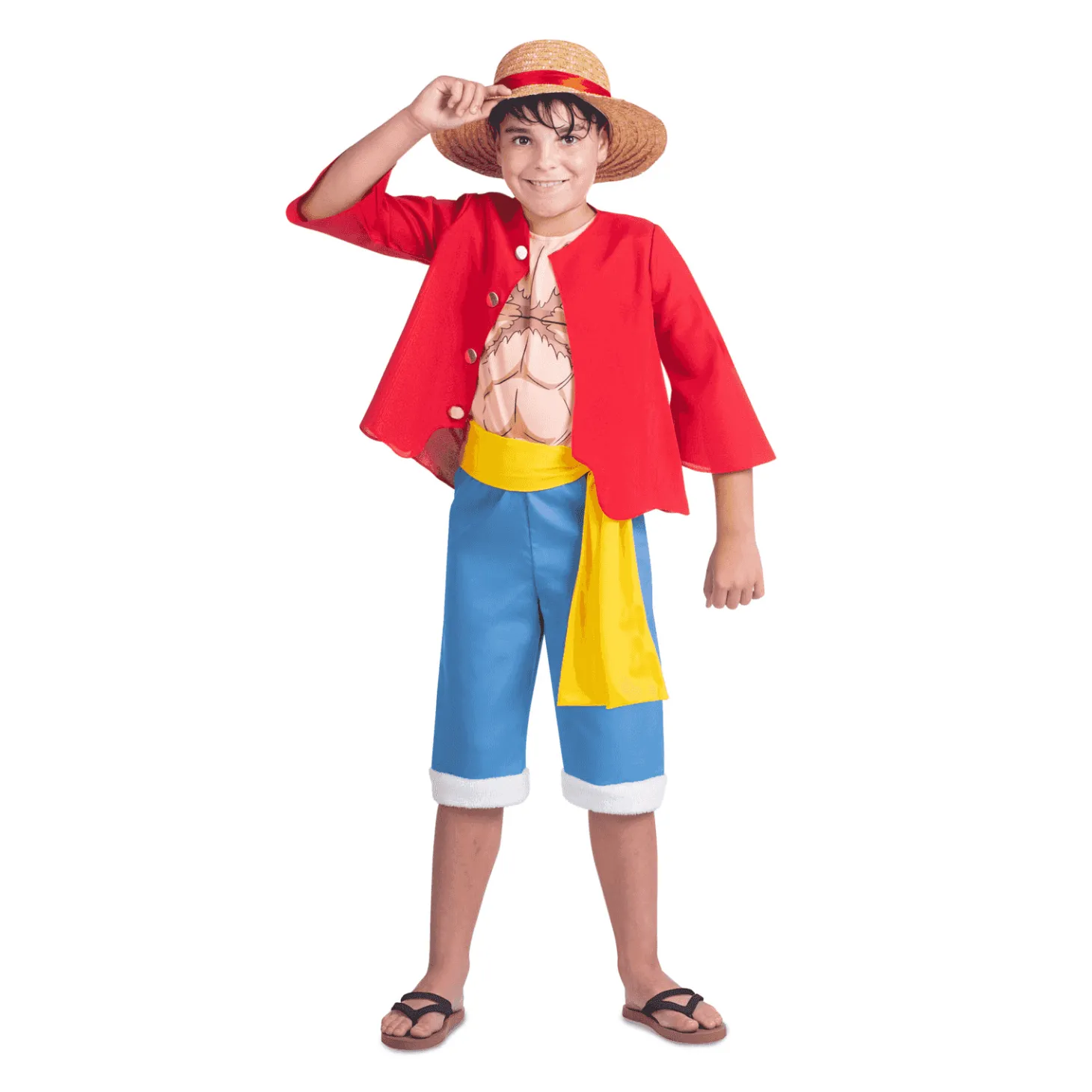 Disfraz de Luffy 7-9 años infantil
