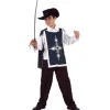 Disfraz De Mosquetero Niño 5-7 Azul