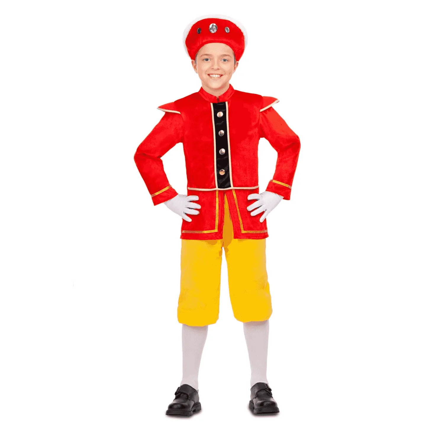 Disfraz de Paje amarillo 5-6 años infantil