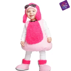 Disfraz de Pequeña poodle rosa 5-6 años infantil