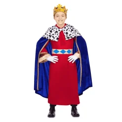 Disfraz de Rey mago azul 7-9 años infantil