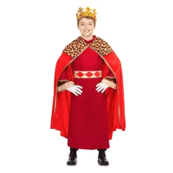 Disfraz de Rey mago rojo 3-4 años infantil