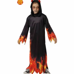 Disfraz Diablo en Llamas Talla 8 a 10 Años