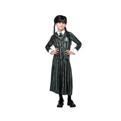 Disfraz Infantil de Miércoles Addams en Talla 9-10 años