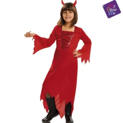 Disfraz Infantil Diablesa Roja Talla 5 a 6 Años