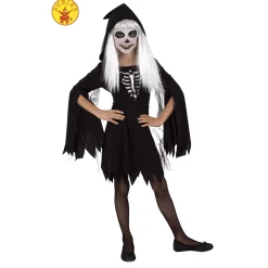 Disfraz Infantil Esquelita Encapuchada 8-10 Años ¡El Look Perfecto para un Halloween Terrorífico!