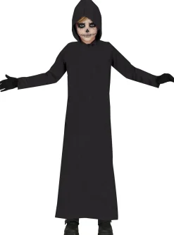 Disfraz Infantil Túnica Capucha Negra T. 10-12