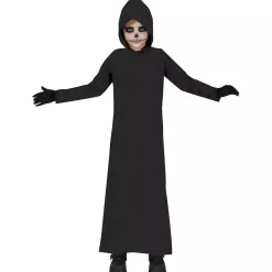 Disfraz Infantil Túnica Capucha Negra T. 7-9