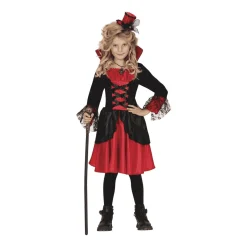 Disfraz Vampiresa Rojo Midi 10-12 años