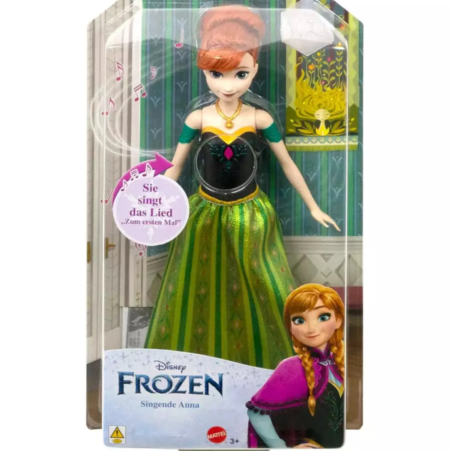 Disney Frozen Anna Cantarina – Muñeca de moda que canta “For the First Time in Forever” en 4 idiomas