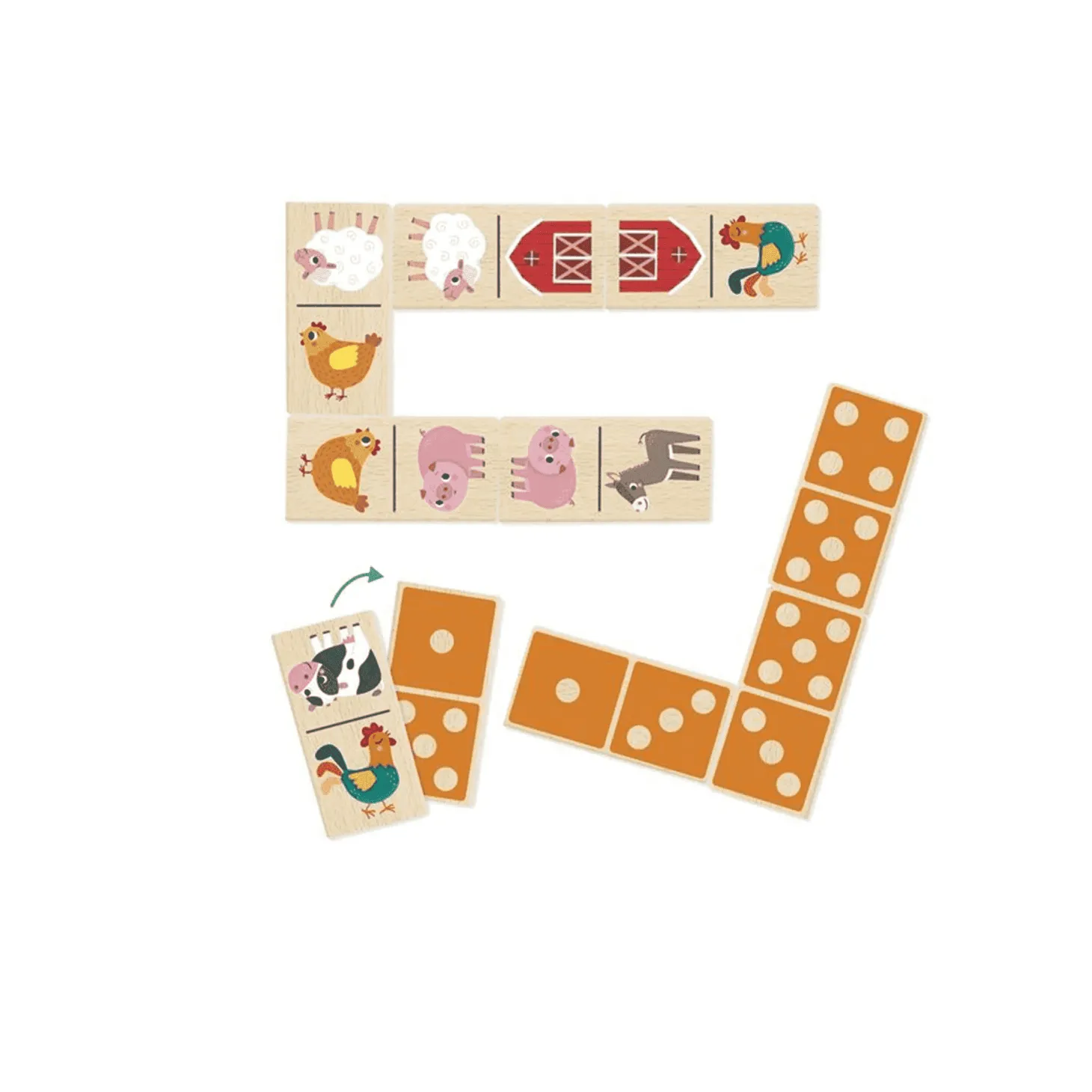 Dominó Granja Juego de Mesa Goula