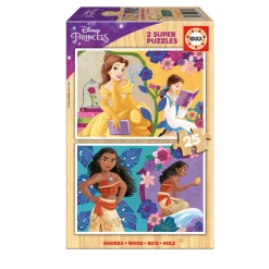 Educa Puzzle 2X25 Disney Princess Bella + Vaiana