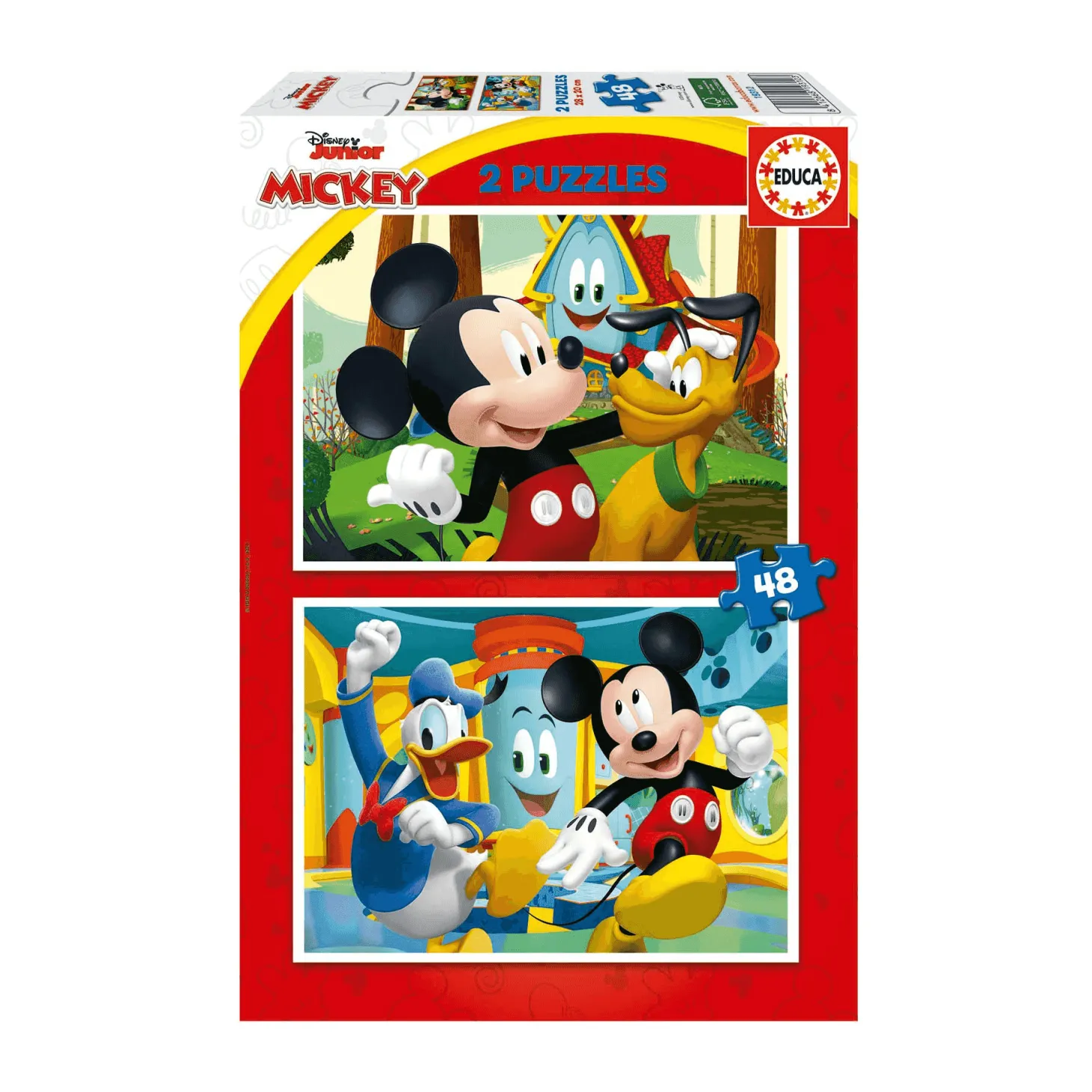 Educa Puzzle 2X48 Mickey Mouse Fun House
