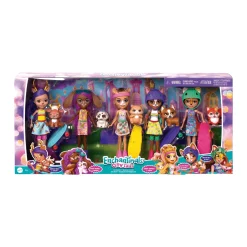 Enchantimals City Tails Pack 5 muñecas con mascotas 4 años