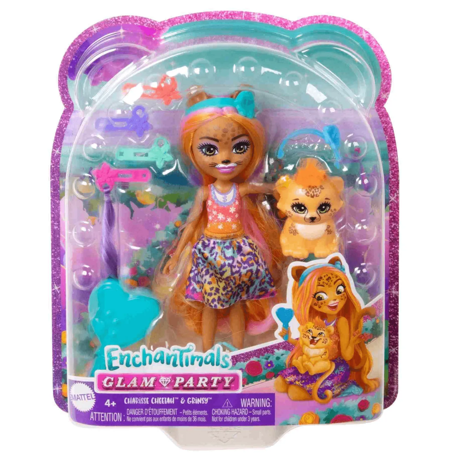 Enchantimals Glam Party Guepardo Muñeca Guepardo