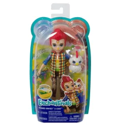 Enchantimals Muñeco Redward Rooster con Mascota Cluck