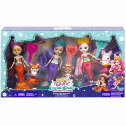 Enchantimals Pack 3 sirenas Muñecas con mascotas y accesorios Mattel HCF87