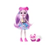 Enchantimals Purple Panda y bestie Muñeca con mascota panda