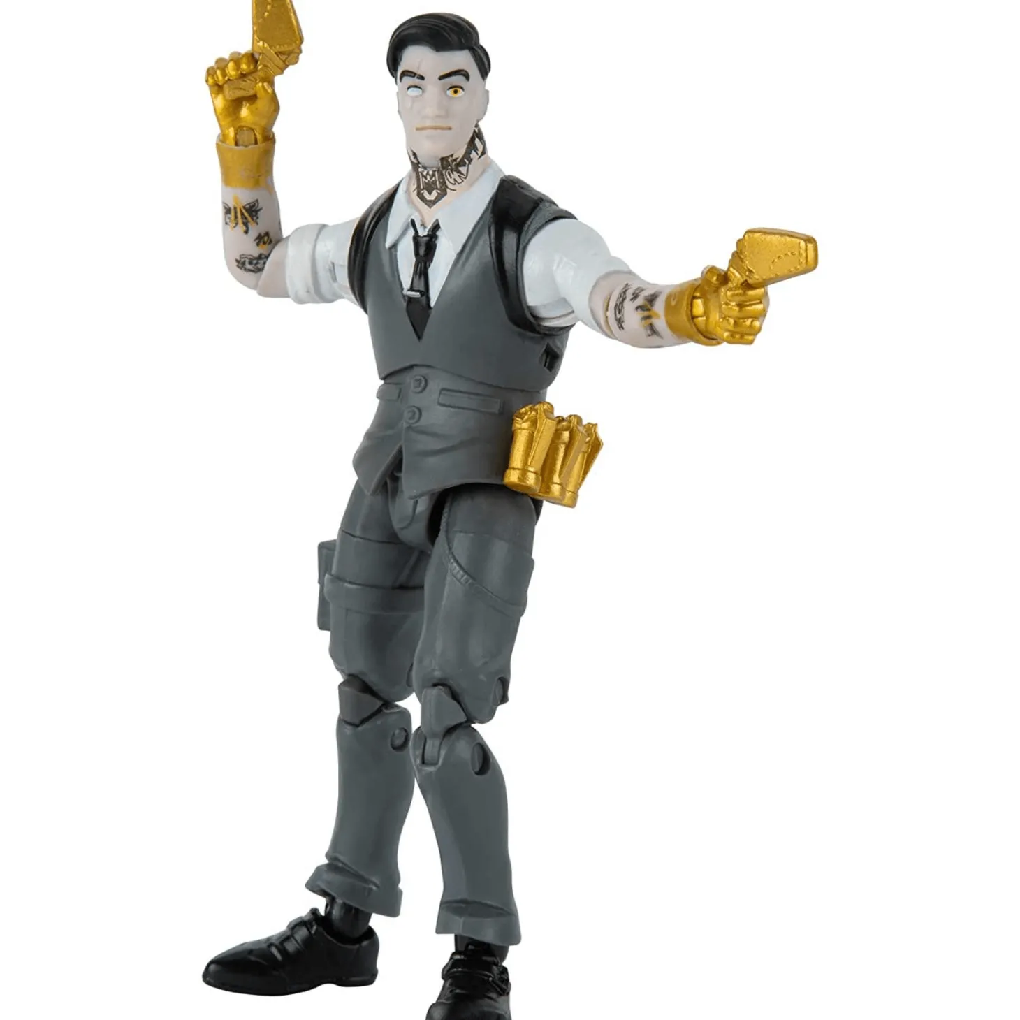 Fortnite Figura Master Grade Midas 2 en 1 con 15 Accesorios