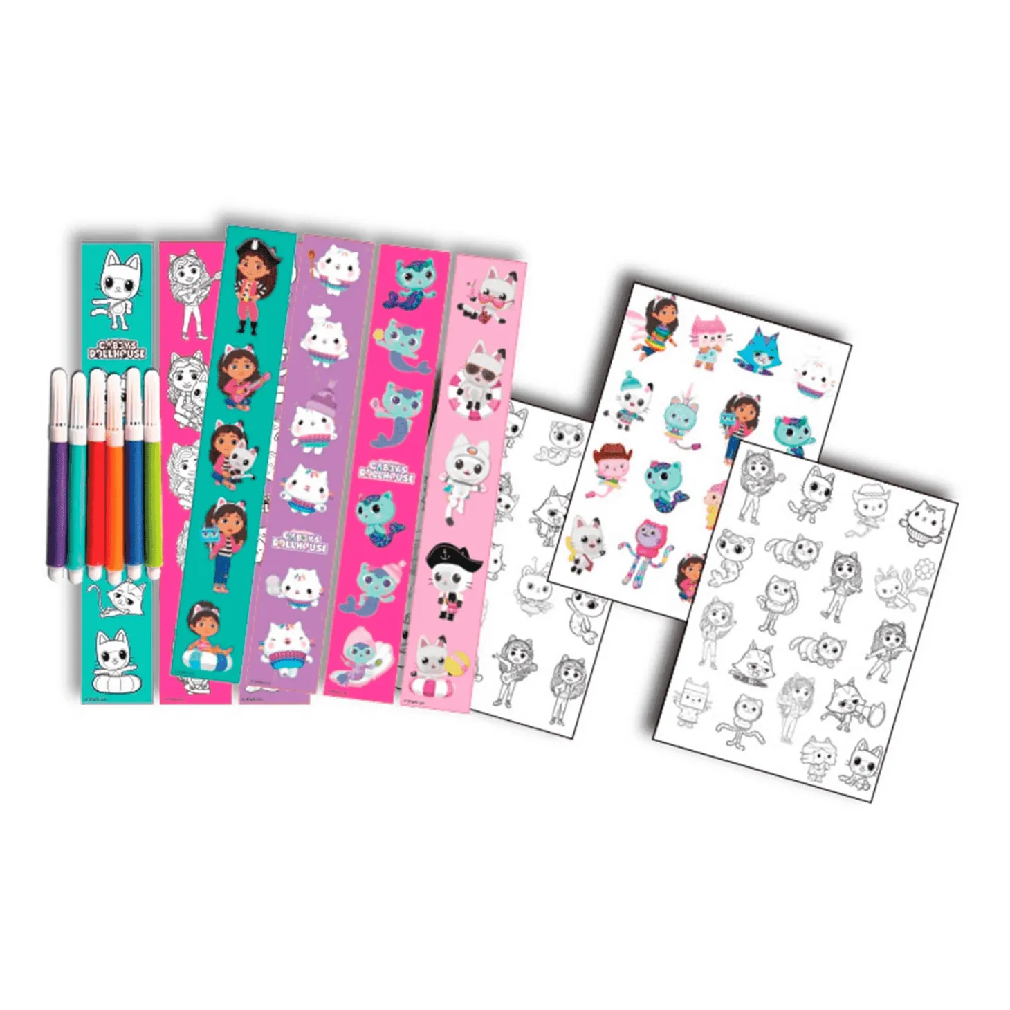 Gabby´s Doll House Set de Tattoos y Stickers