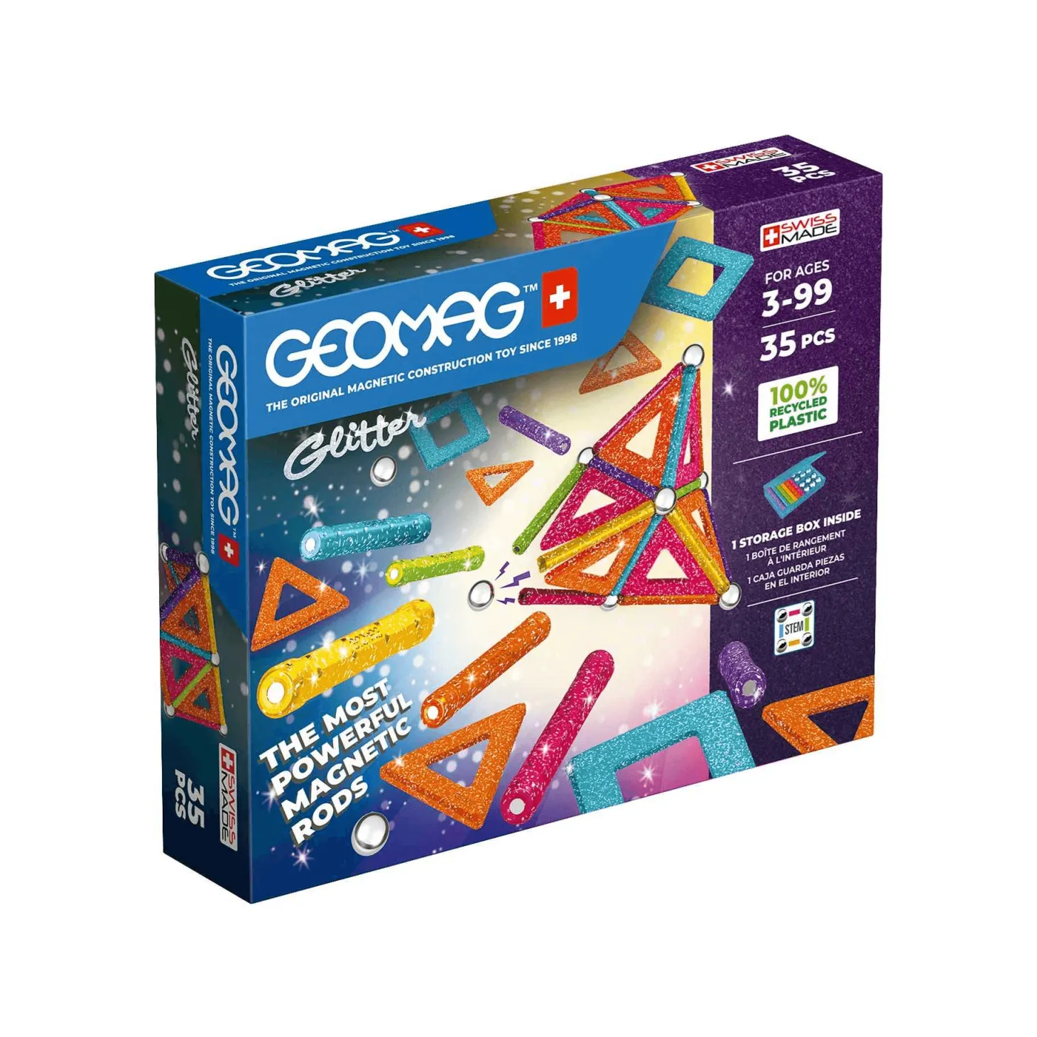 Geomag Glitter Recycled Glitter 35 Piezas