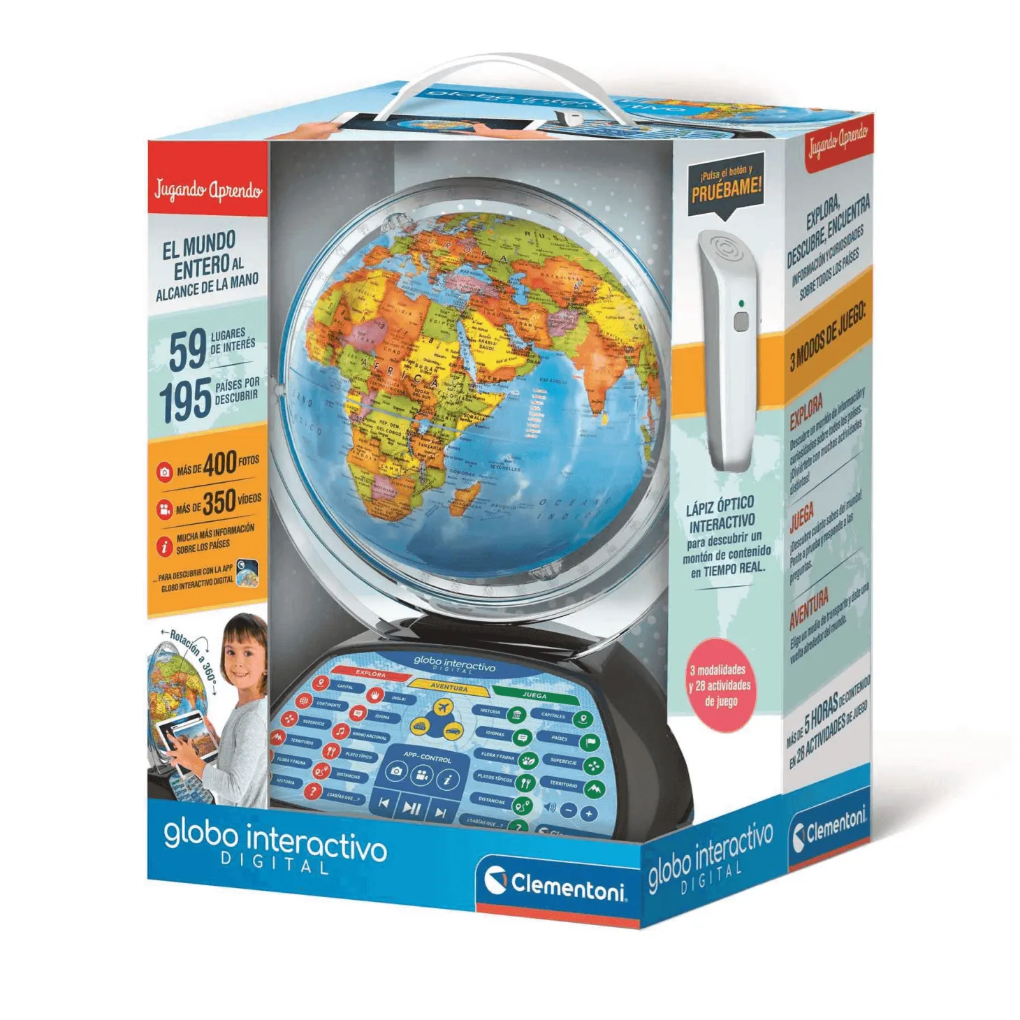 Globo Terráqueo Explora Mundo Digital