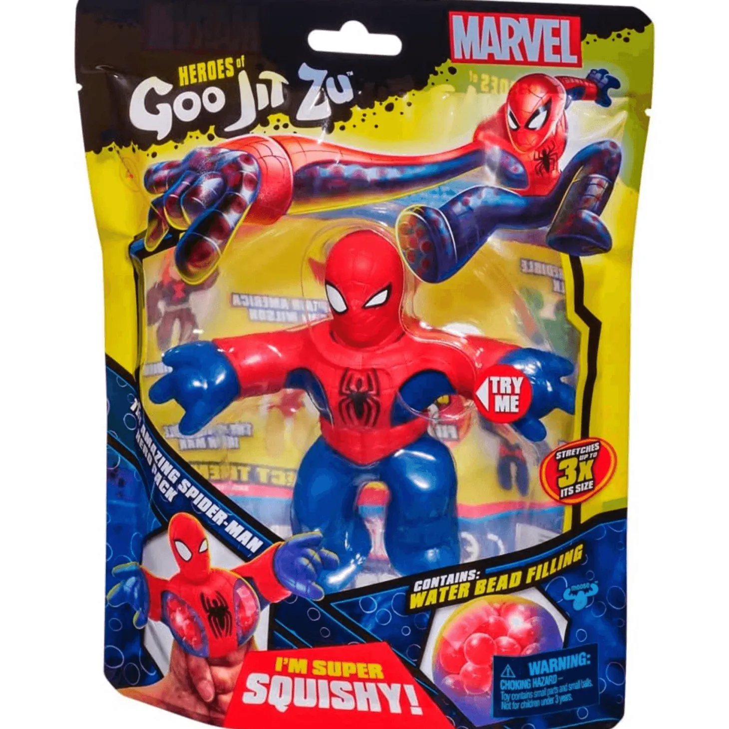 Goo Jit Zu Héroes Figura Marvel Amazing Spiderman