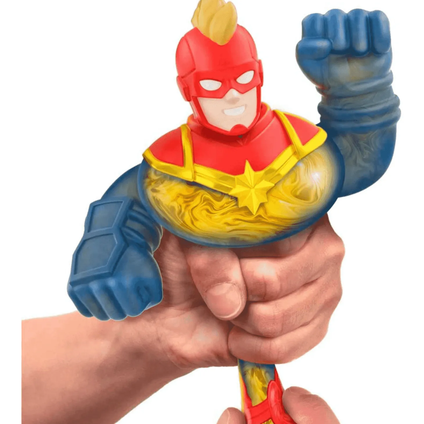 Goo Jit Zu Héroes Figura Marvel Capitán América Chica