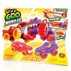 Goo Jit Zu Pack 2 Vehículos Rock Jaw vs Tiger