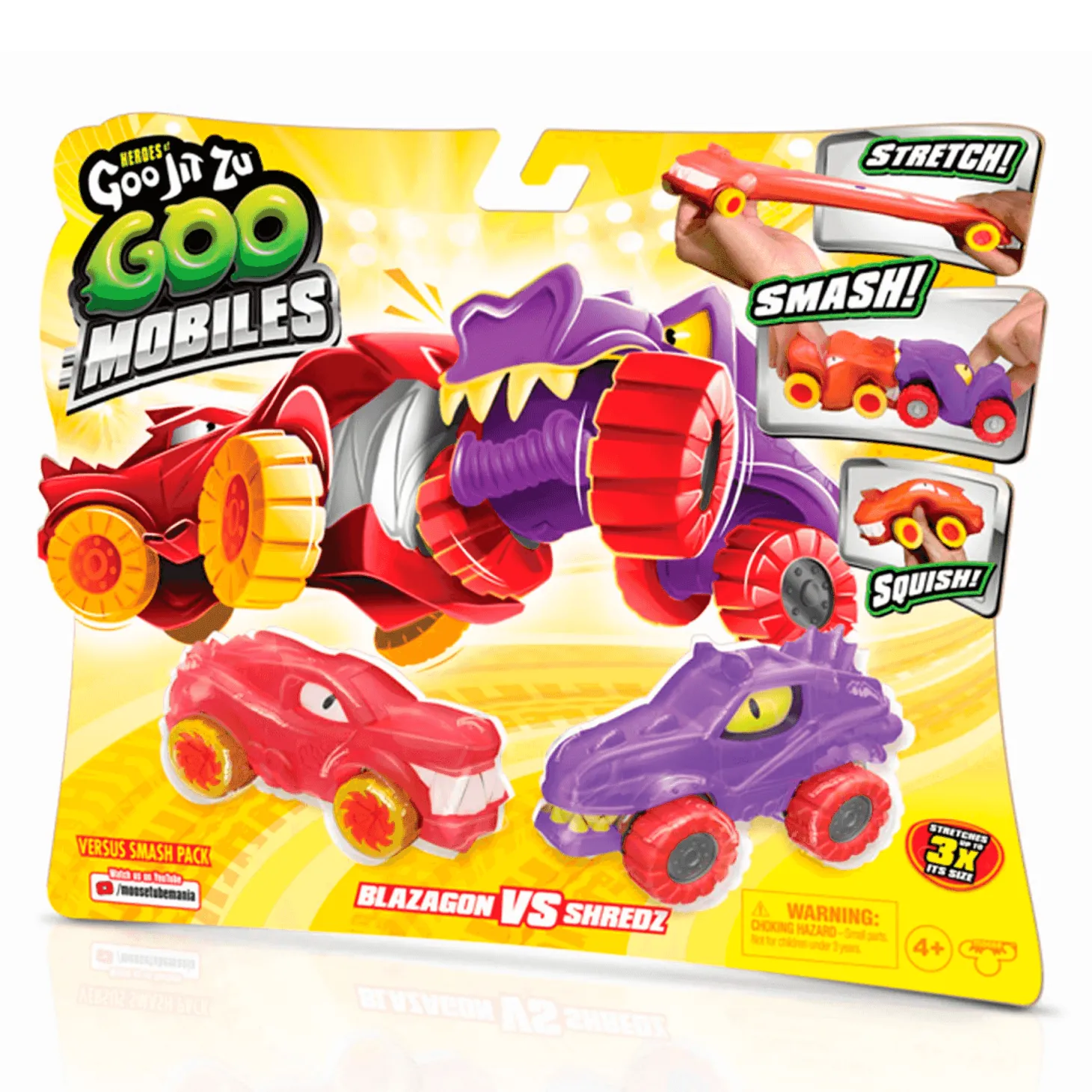 Goo Jit Zu Pack 2 Vehículos Rock Jaw vs Tiger