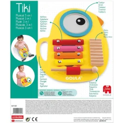 Goula Juguete Musical Madera Tiki Musical 3 en 1