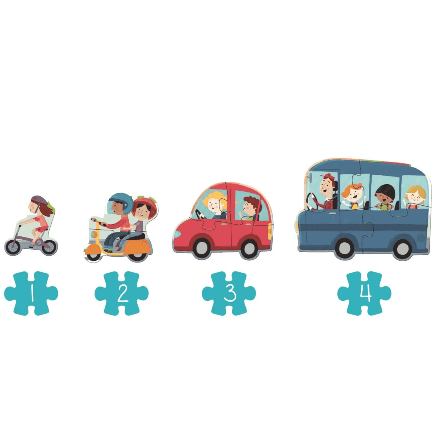 Goula Puzzle XXL Vehiculos 18 Piezas