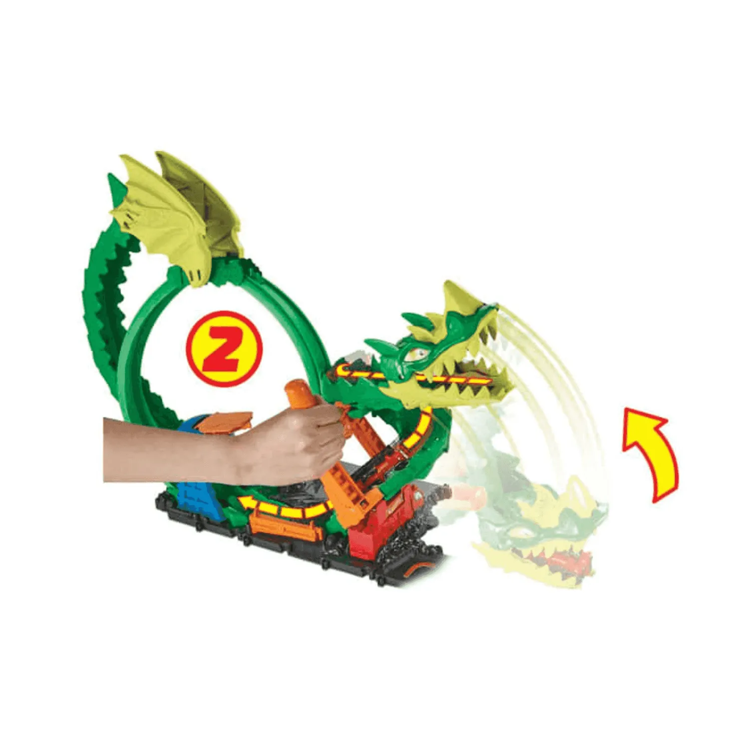 Hot Wheels City Dragón Furioso pista para coches de juguete 5 años