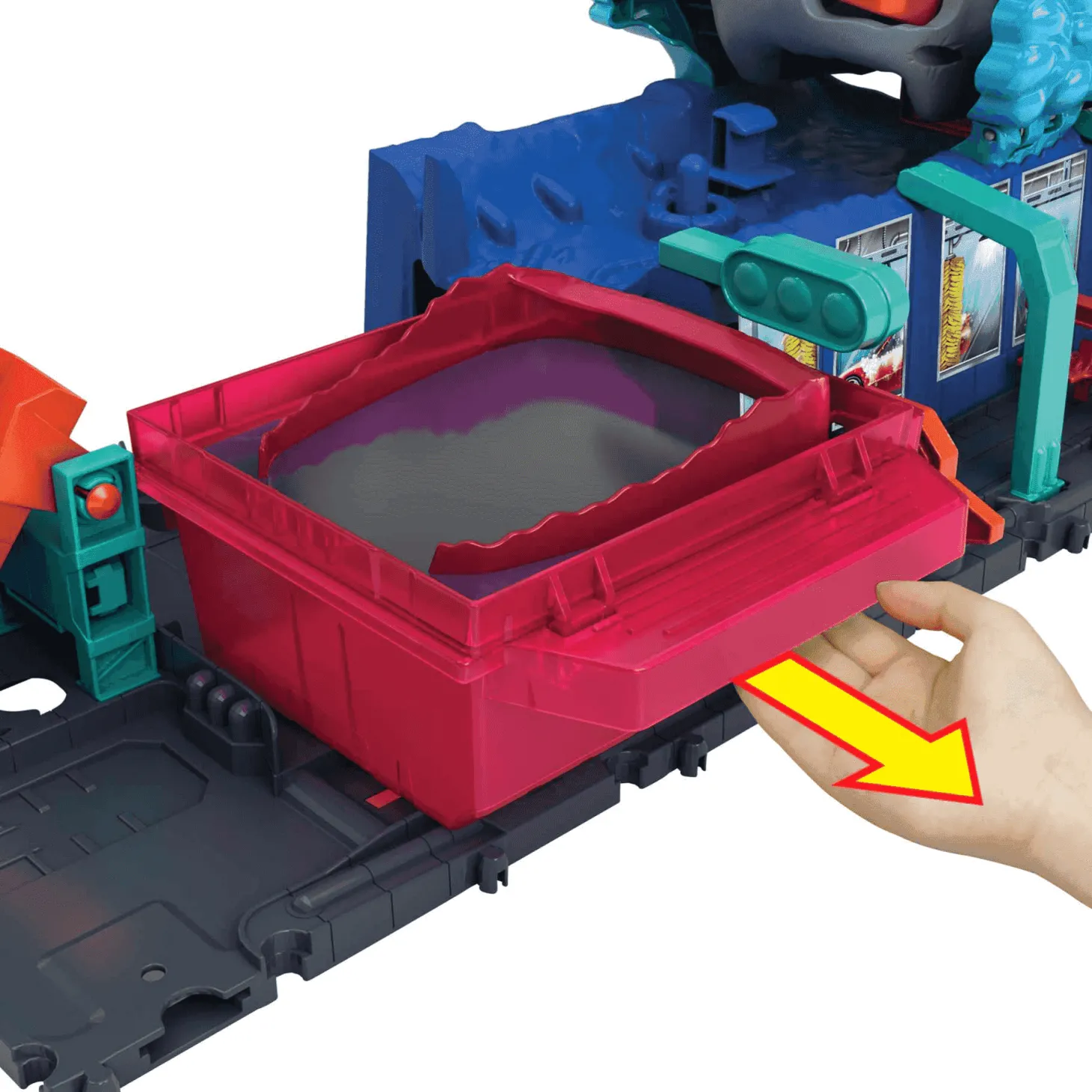 Hot Wheels City Let´s Race ¡A Correr! Túnel de Lavado de Tiburón