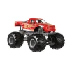 Hot Wheels Coche Moster Truck Ruedas Gigantes Rojo 1:24