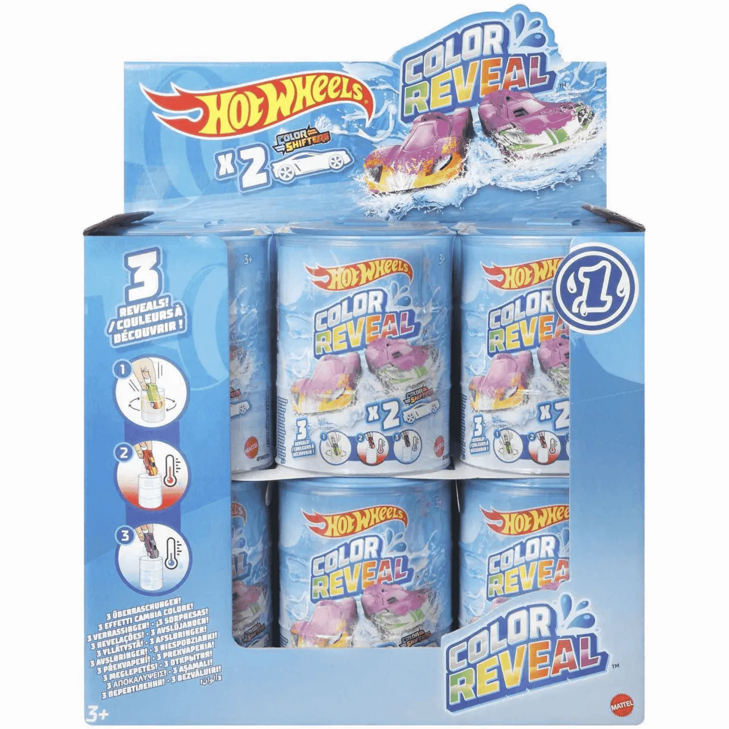 Hot Wheels Color Reveal coche de juguete 3 años