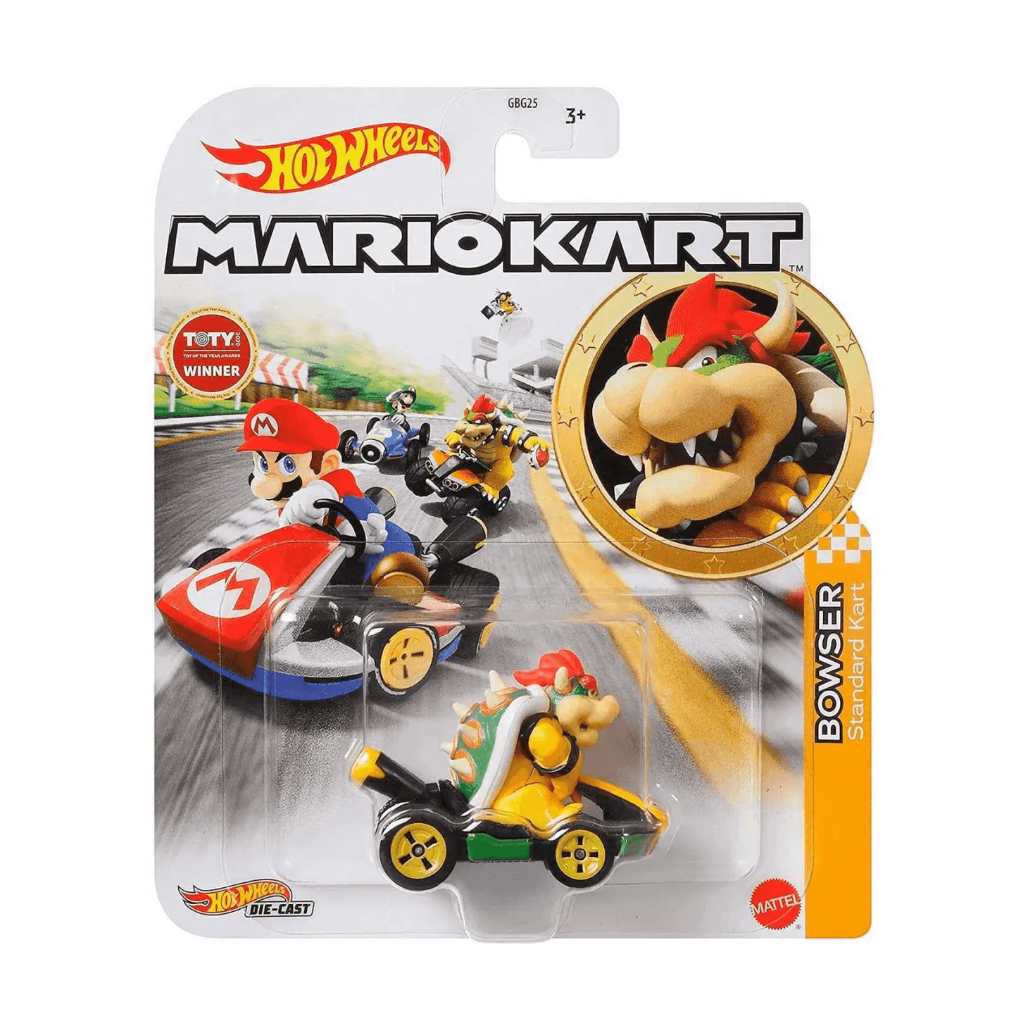 Hot Wheels Mario Kart Coche Bowser Standar Kart