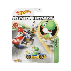 Hot Wheels Mario Kart Coche Yoshi Mach 8